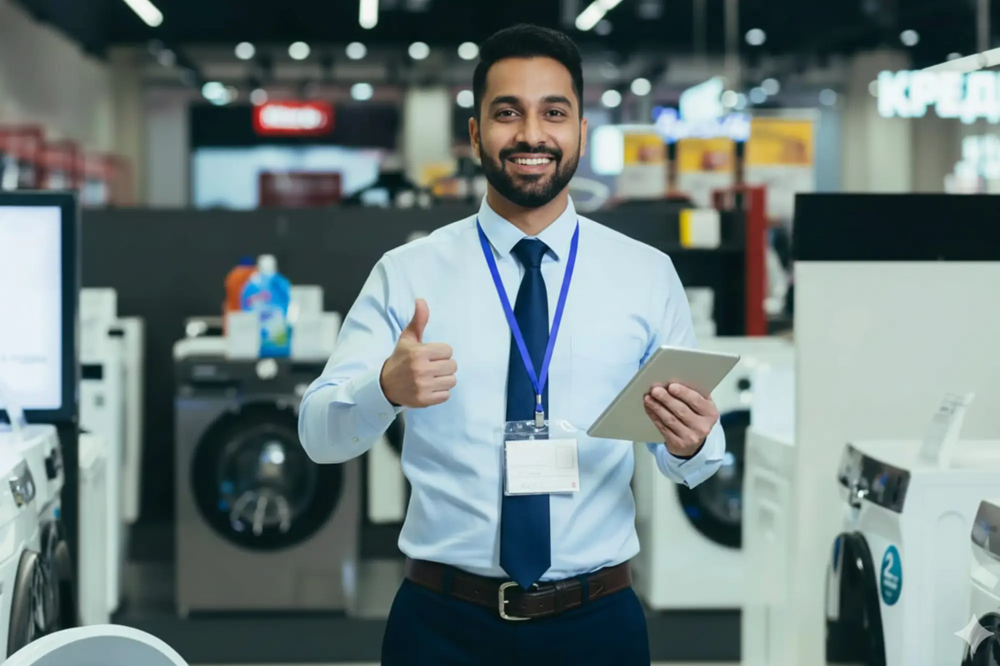 Team of technicians for Trusted AC Repair & Appliance Service in Gurgaon standing by a branded service van